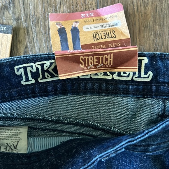 NWT Axel Men’s Slim Bootcut Blue Jeans Denim Size 36X32 - Picture 7 of 8
